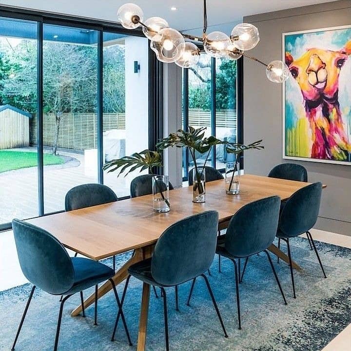 cafe dining table - 6 seater dining table - dining table with chair 11