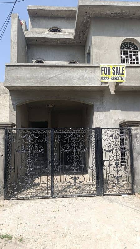 5 Marla 2.5 story gray structure house for sale 1