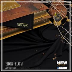 Jetset Wash & Wear Suit – Jet Black Elegance | Rs. 2900 | Premium Gift