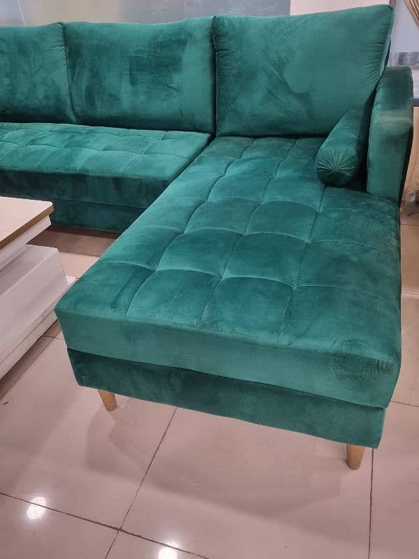 new luxury design L shaped sofa set 0