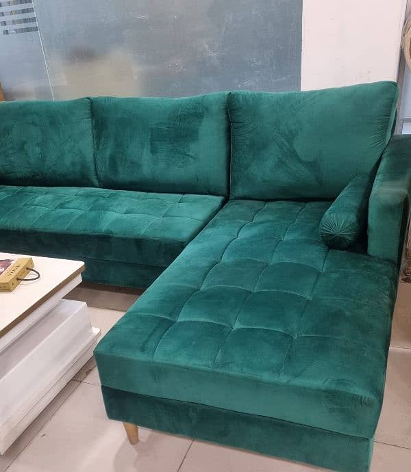 new luxury design L shaped sofa set 1