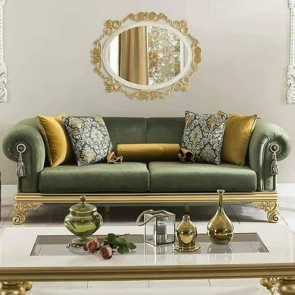 new luxury design L shaped sofa set 2