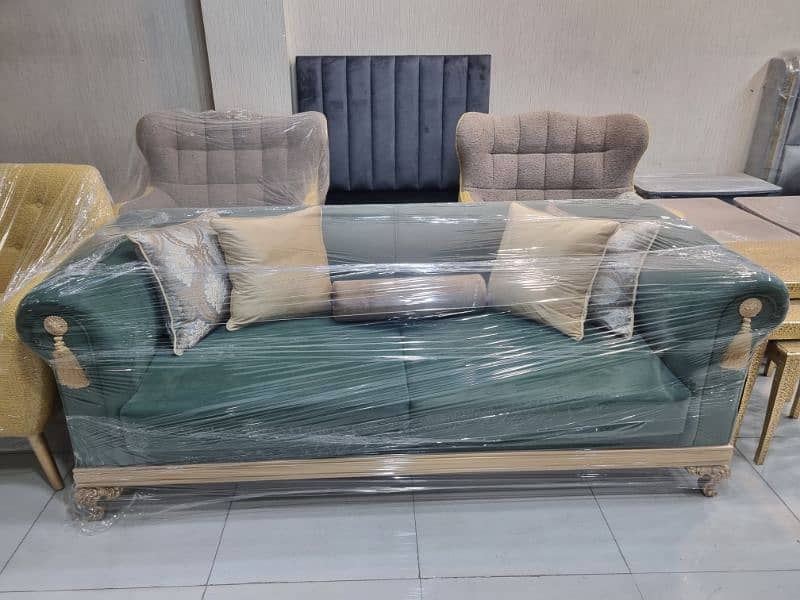 new luxury design L shaped sofa set 4