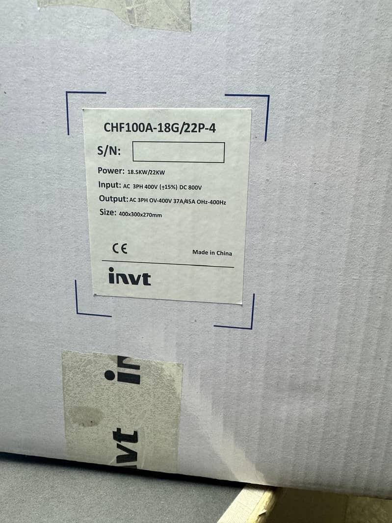 37kw Invt CHF 100 VFD Inverter/Tubewall/Atta Chaki/Industrial Motor 19