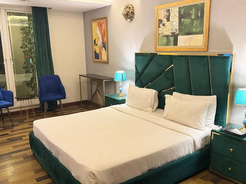 One Kanal Double Storey Fully Furnished 6 Beds Drawings Lounge At Prime Location 7