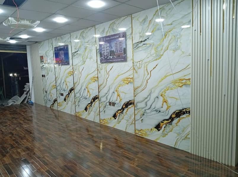 pvc folding doors/window blinds/wall picture/false ceiling/wall panels 6