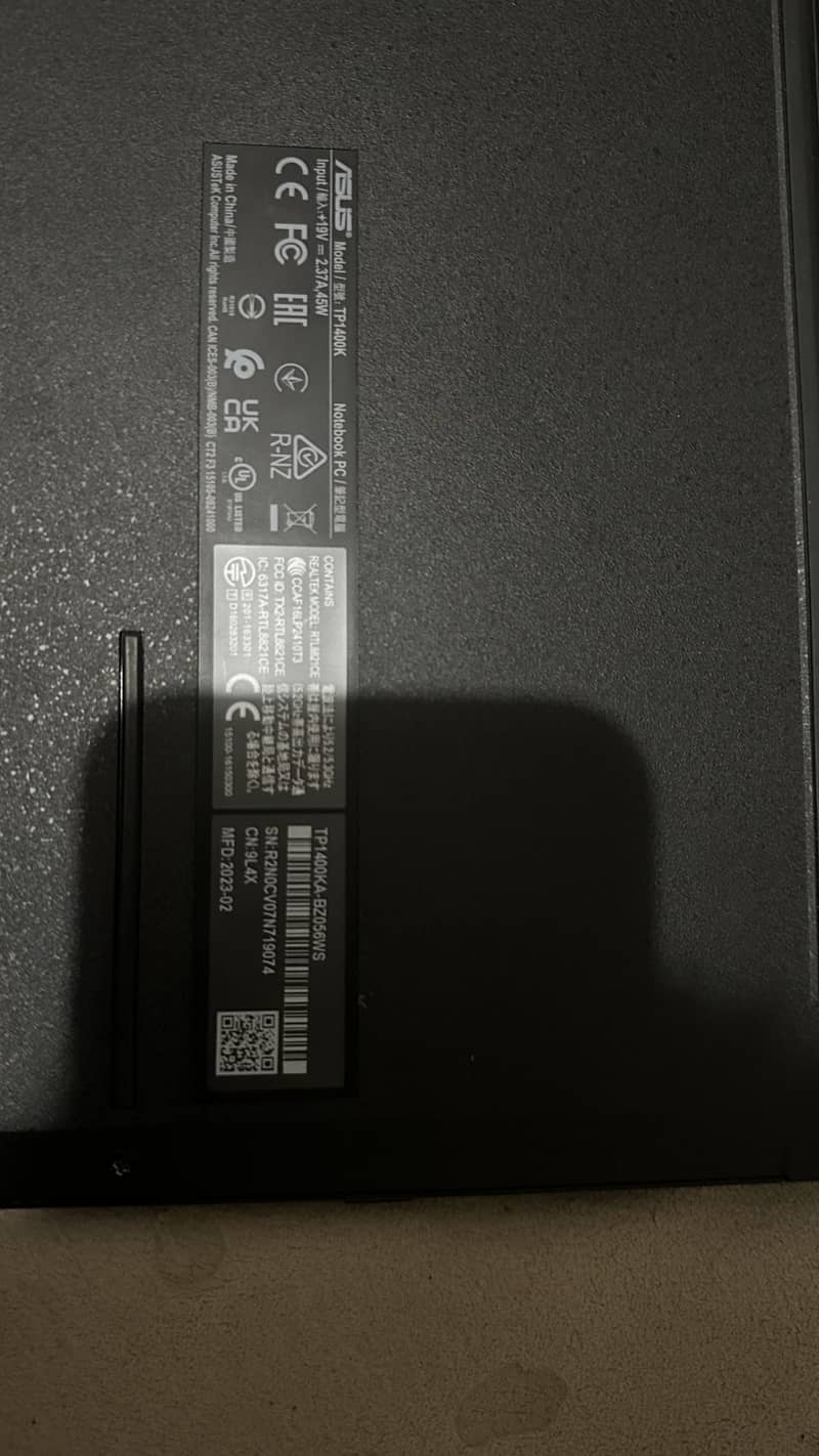 Asus vivobook TP1400KA intel celeron processor 0