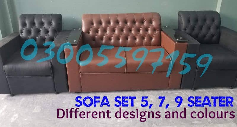 8dj sofa set 5 seater and single desgn couch waiting chair center 0
