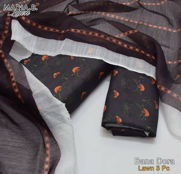 Fabric: Lawn Bandora Silk 3pc *MARIA B* Collection 2