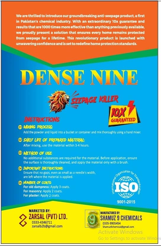 Dealership Oppertunity for Anti-seepage solution for home /industries 2