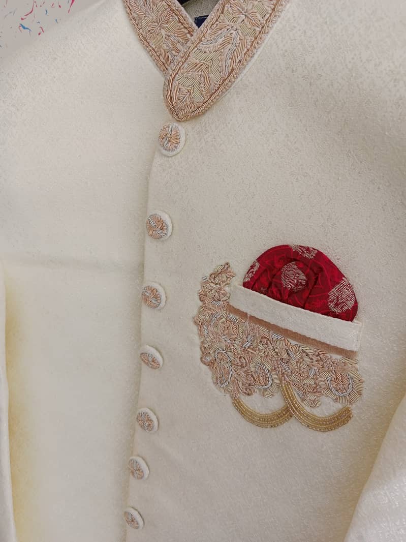 Shaadi Sherwani For Sale – Bin Tayyab Brand – XL Size 2