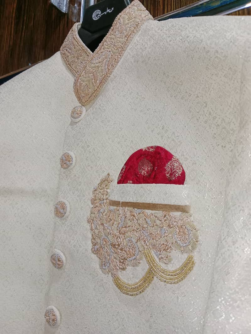 Shaadi Sherwani For Sale – Bin Tayyab Brand – XL Size 5