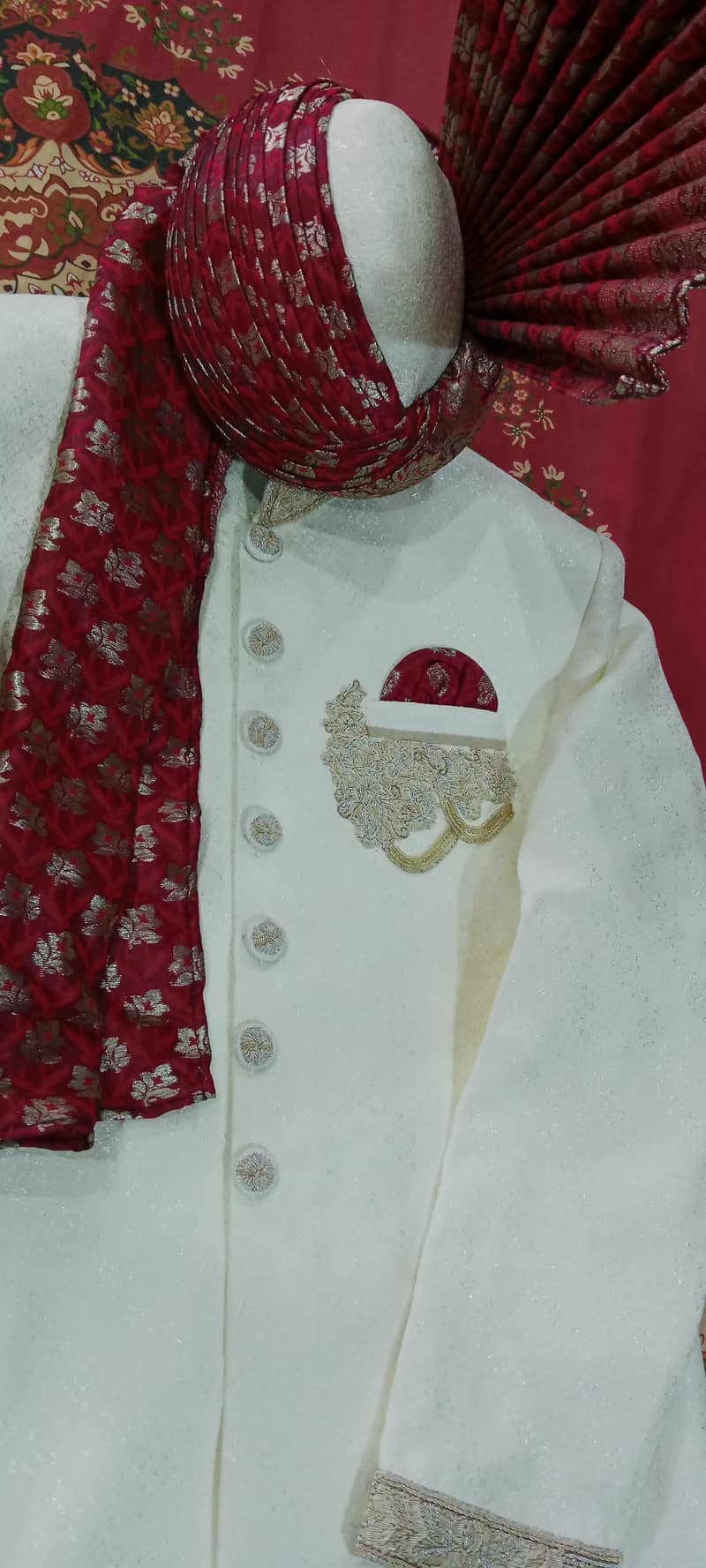Shaadi Sherwani For Sale – Bin Tayyab Brand – XL Size 8