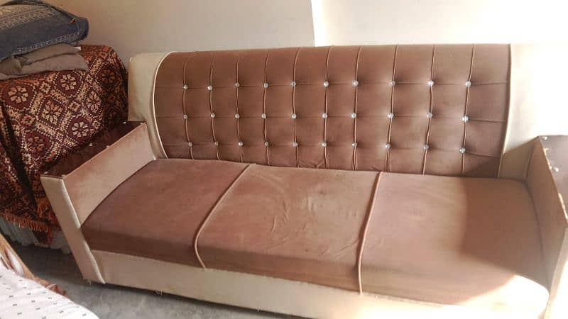 5 seatr sofa set with cover 1