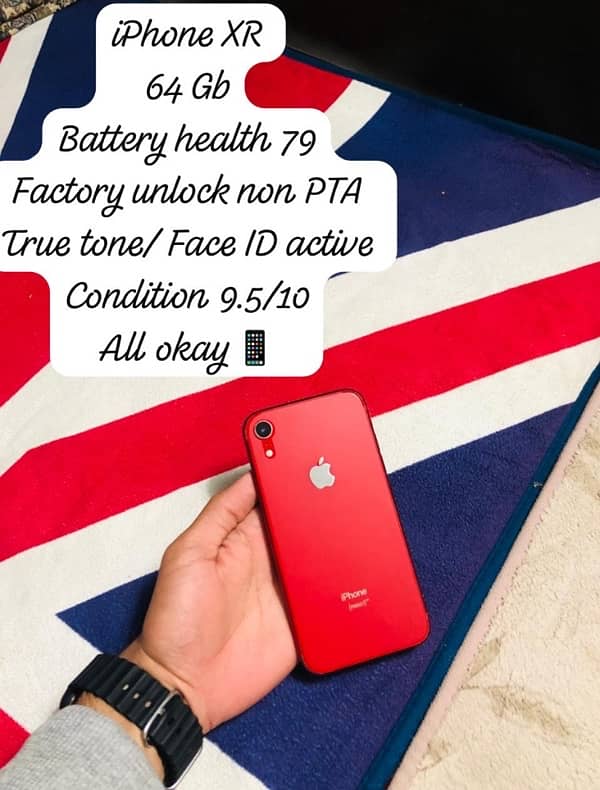 iPhone XR• 64 Gb•factory unlock non PTA 0