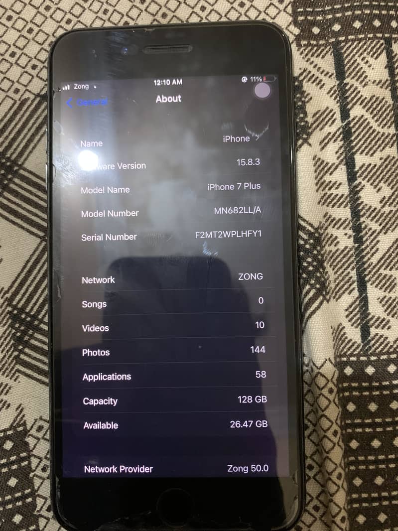 iPhone 7Plus 128 gb pta approved 3