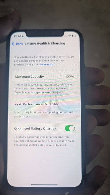 non pta 10 by 10 original panal 100 battery health 3