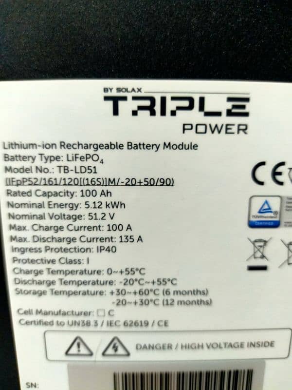Solax IP40 ( 48 Volt 100 ah ) Lithium ion Batteries Stock Available 3