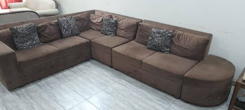 L shaped sofa 0