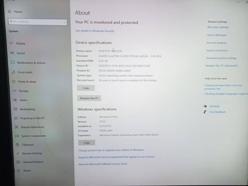 Core i3 4th gen gaming PC with LCD monitor 5