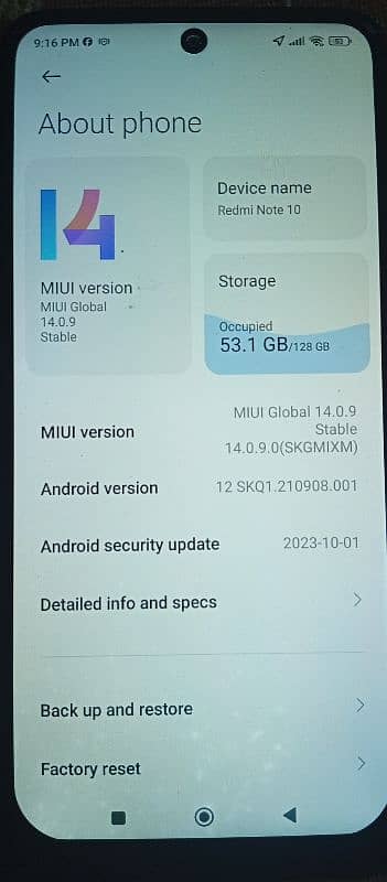 redmi note 10 6+128 GB 3