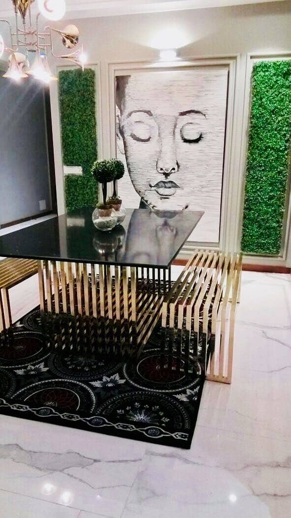 Luxury And Beautiful Prime Location Full Furnished Apartment For Rent In Main Gulberg Lahore Drowning Dining Room Kitchen Tv Lounge Servant Quarter Car Parking With Swimming Pool And Gym 24 Hours Security And Electricity Back Up 1