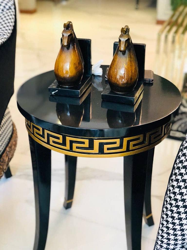 Luxury And Beautiful Prime Location Full Furnished Apartment For Rent In Main Gulberg Lahore Drowning Dining Room Kitchen Tv Lounge Servant Quarter Car Parking With Swimming Pool And Gym 24 Hours Security And Electricity Back Up 3