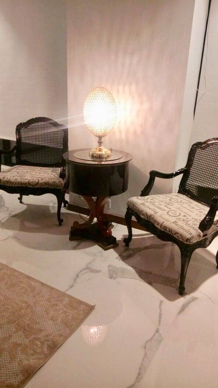 Luxury And Beautiful Prime Location Full Furnished Apartment For Rent In Main Gulberg Lahore Drowning Dining Room Kitchen Tv Lounge Servant Quarter Car Parking With Swimming Pool And Gym 24 Hours Security And Electricity Back Up 6