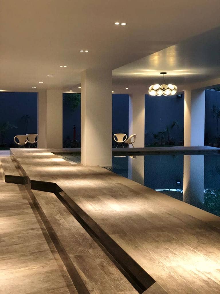Luxury And Beautiful Prime Location Full Furnished Apartment For Rent In Main Gulberg Lahore Drowning Dining Room Kitchen Tv Lounge Servant Quarter Car Parking With Swimming Pool And Gym 24 Hours Security And Electricity Back Up 8