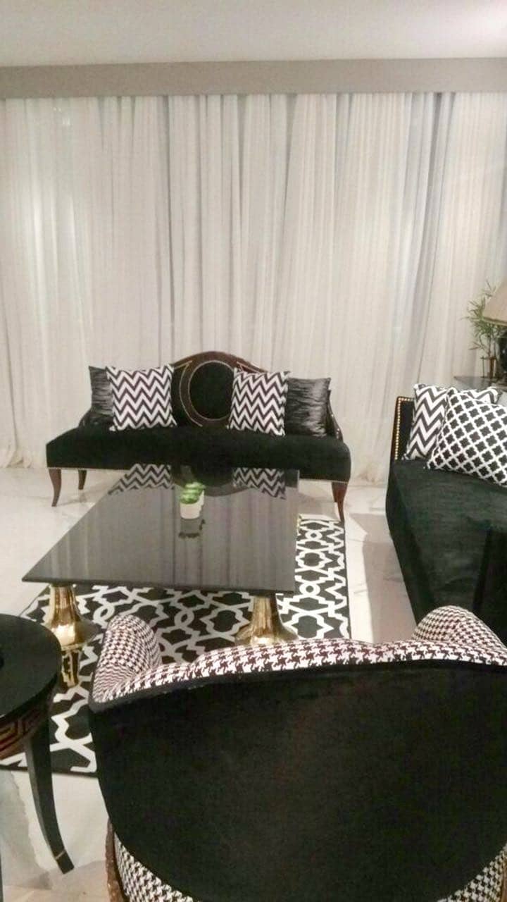 Luxury And Beautiful Prime Location Full Furnished Apartment For Rent In Main Gulberg Lahore Drowning Dining Room Kitchen Tv Lounge Servant Quarter Car Parking With Swimming Pool And Gym 24 Hours Security And Electricity Back Up 18
