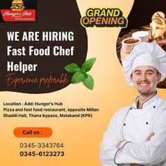 Fast Food Chef - Helper - Male Jobs