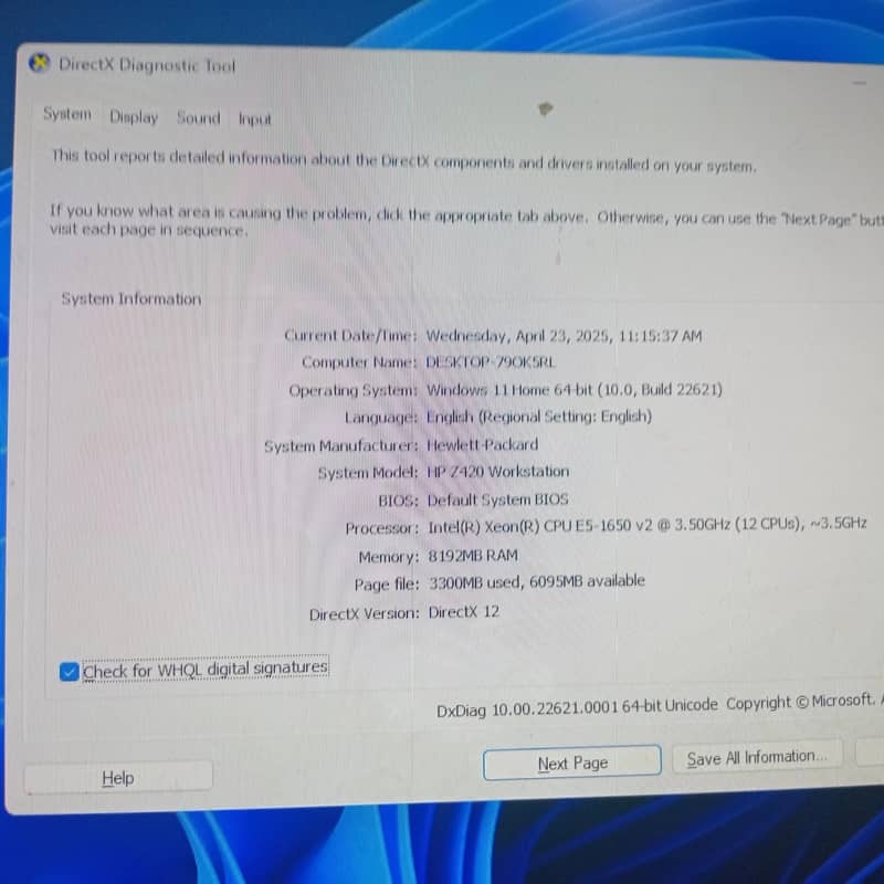 Gaming PC with 2 GB GTX 750 TI | Z420 Xeion(R) + 128 SSD + 8 RAM 5