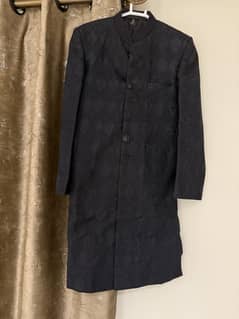 J. Sherwani Groom with Trouser and Khussa Set Black Color