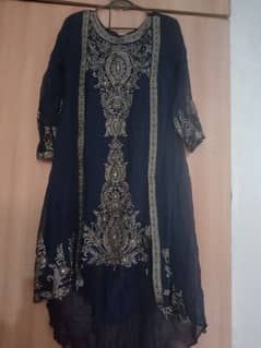3 Piece navy blue Formal Dress