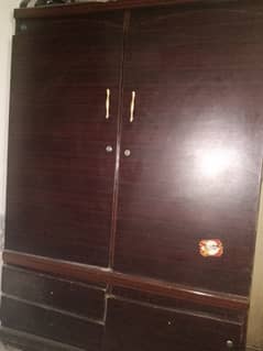 wooden wardrobe