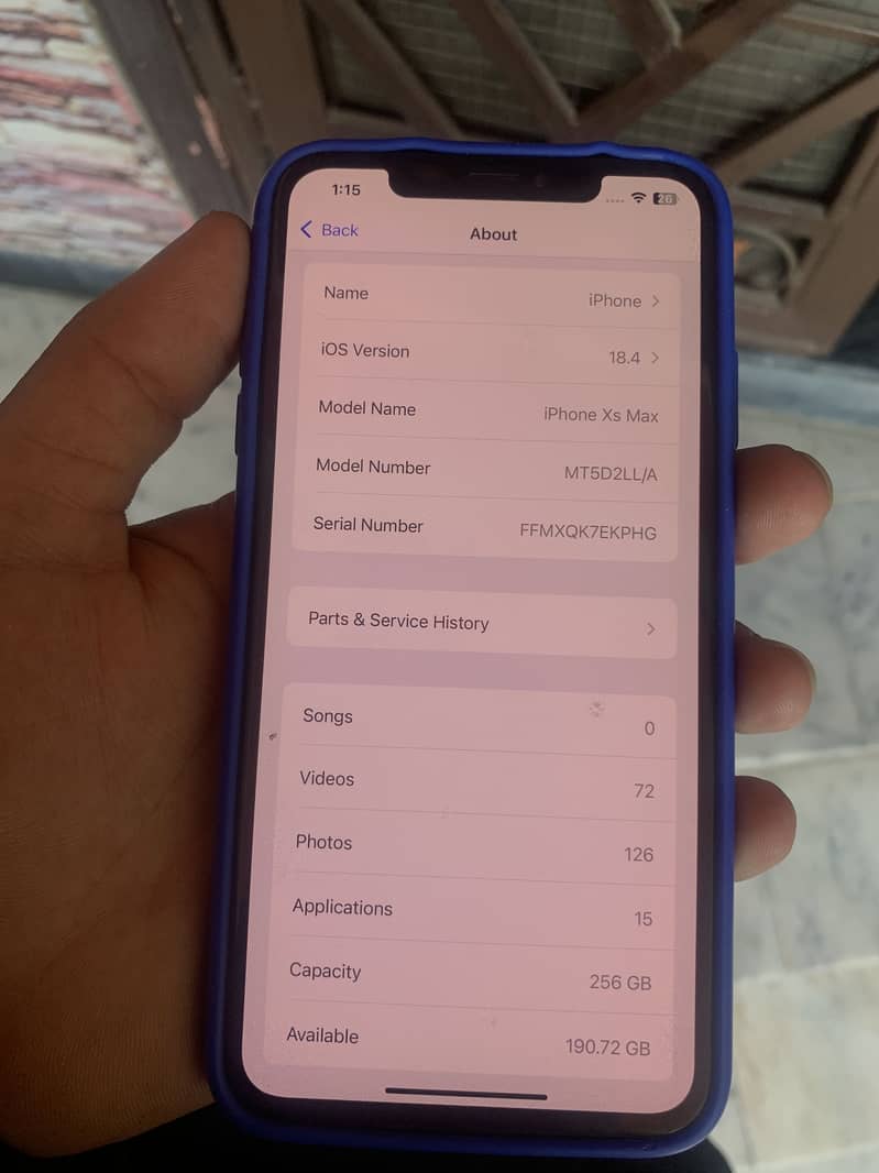Iphone xs max 256 gb 4