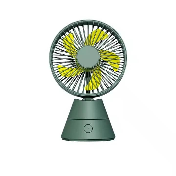Mini Table shaking head fan  Rechargeable folding FAn with light 0
