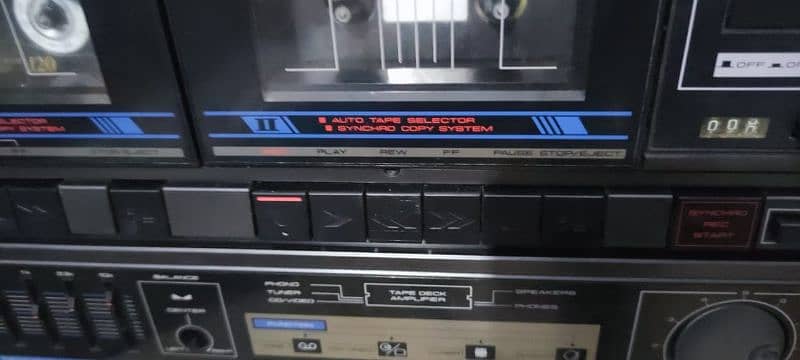 pioneer stereo double cassette amplifier 1