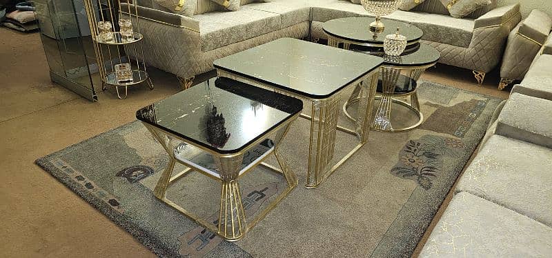 sofa set. 6 seater sofa set. console. table set. bed set 9