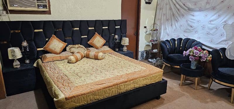 sofa set. 6 seater sofa set. console. table set. bed set 12