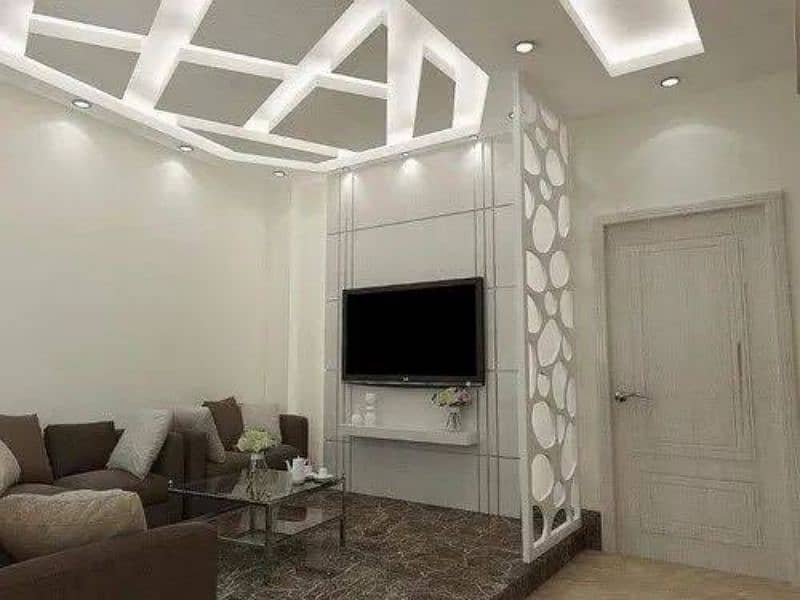 False Ceiling | Wallpaper | Wall panel Wood Flooring | Vinyl flooring 2