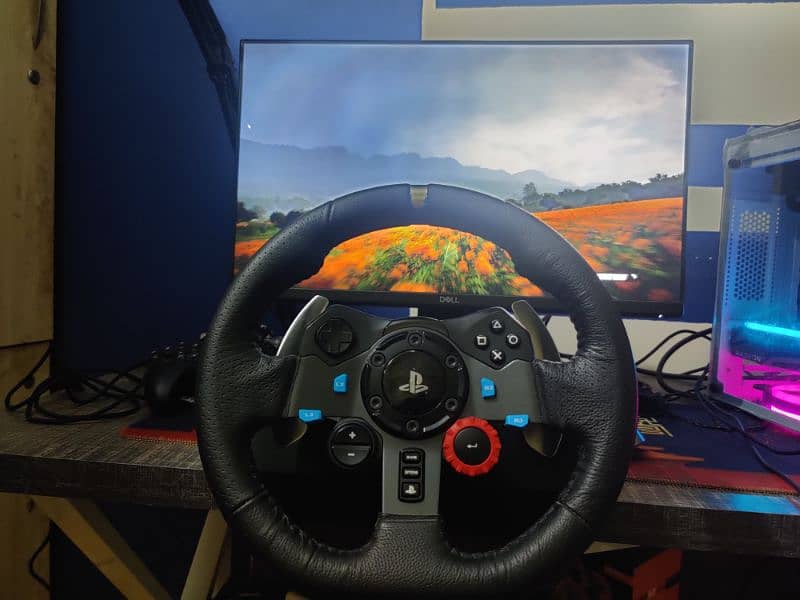 Logitech g29 with shifter and stand 1