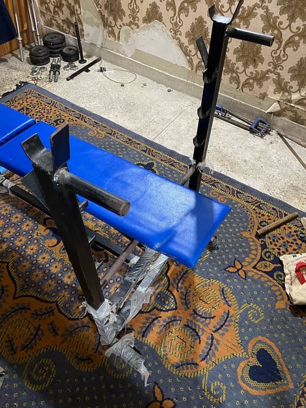 Dumbells, Weights, Bench, Wall Cable Machine 9