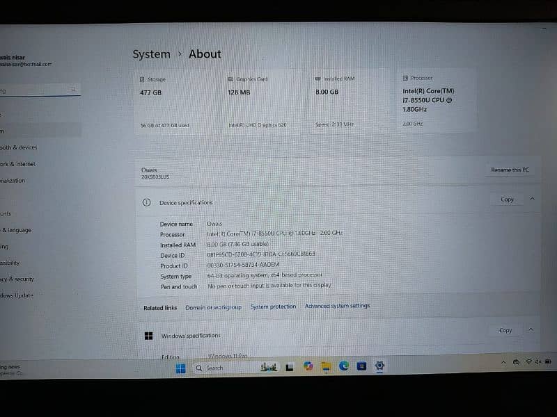 Lenovo Thinkpad E580 i7 8th Gen | 512GB SSD NVMe | Excellent Condition 6