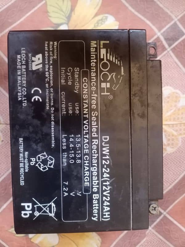 3 batteries 12 volt 24 AH 0