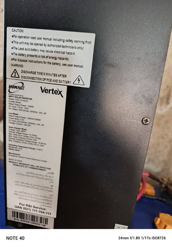Homage Vertax 1214 with Phonix XP 200 battery 4