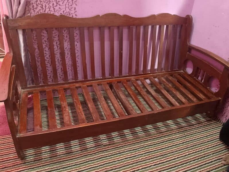 wood sofa set urgent sell time pass log rabta na karen 2