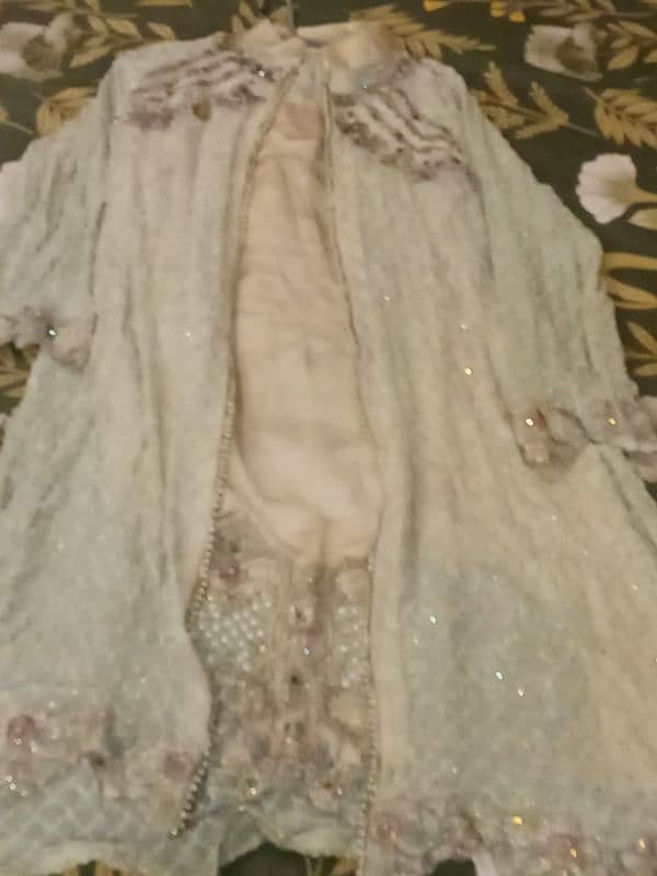 size large fabric saffon with net 3d word 6