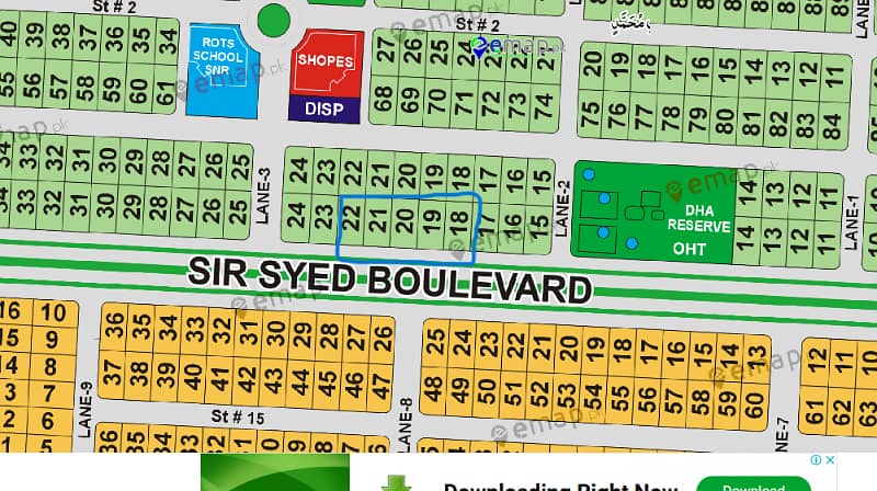 Sir Syed Boulevard 01 Kanal Front of Jacaranda Club 0