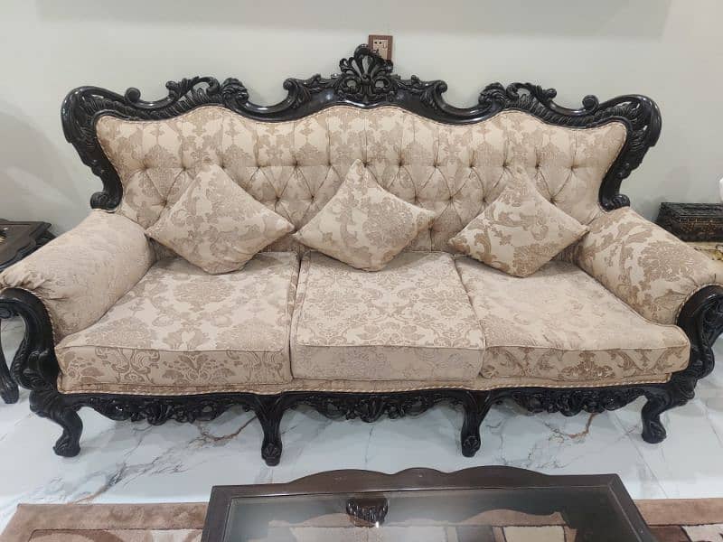 Seven seater sofa set sheesham wood 0